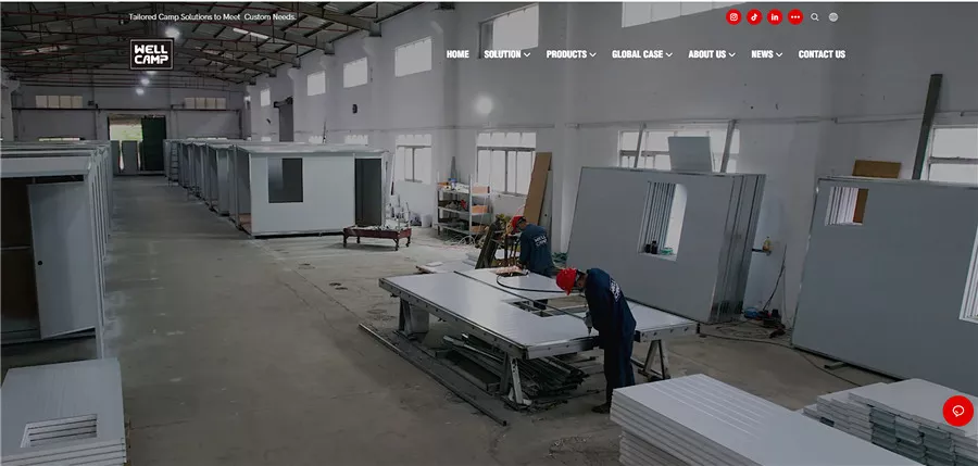 WELLCAMP container house and steel structure factory